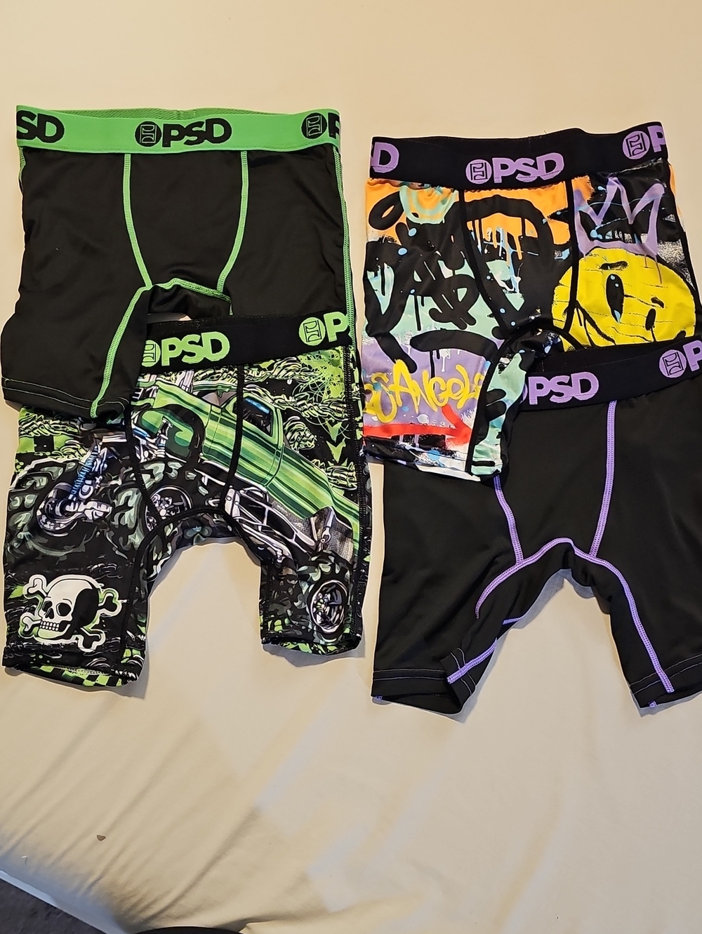 PSD Youth Small Boxer Briefs Pack of 4